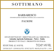 (image for) SOTTIMANO BARBARESCO FAUSONI 2001